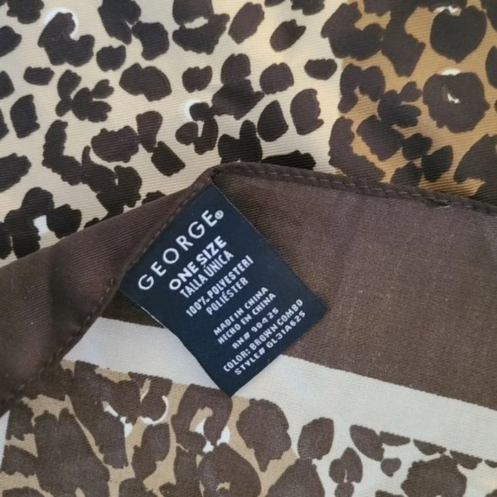 George Leopard Square Scarves